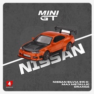 MINI GT 1/64 Nissan Silvia S15 D-MAX Metallic Orange