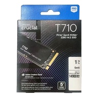 Crucial T710 1TB Gen5 M.2 2280 SSD (R:14900MB/s), CT1000T710SSD8