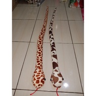 Boneka ular motif panjang 1 meter kadut sawah