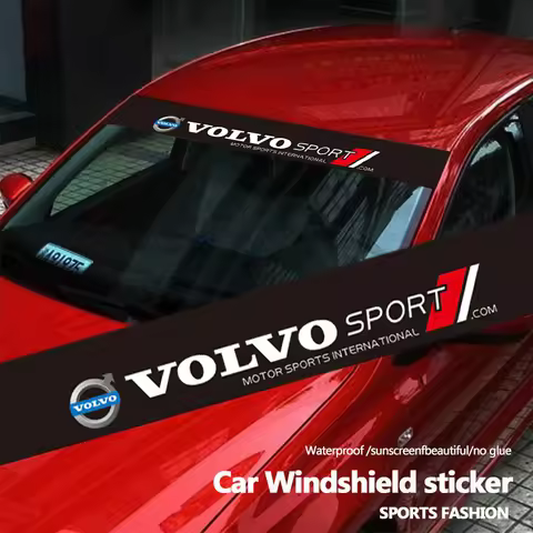 Car Sunshade Stickers Auto Front Windshield Decorative Decals For Volvo ES90 EC40 EX40 EM90 XC90 V90