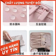 Bag for many beauty makeup items, many compartments, large pink bag, 23cm long