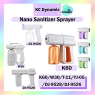 Nano Sanitizer Sprayer Wireless Rechargeable Spray Gun Blue Light Atomizer K60 W30 T-11 X3 DJ9525 纳米喷雾消毒枪