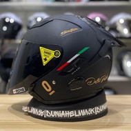 Helm KYT Galaxy Flat R Double Visor SNI DOT kyoto sargon scoot pista genos j strike striker maximo t