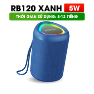 [mẫu mới về]Robot Loa bluetooth Mini công suất 5W chống nước đèn Led RGB hỗ trợ kết nối thẻ nhớ RB12
