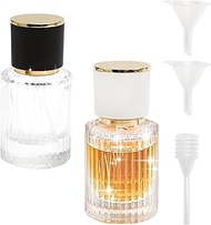 HENGBIRD 30 ml Perfume Atomiser Set Refillable - Glass Bottle Empty with Funnel & Dropper - Travel P