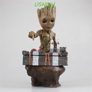 USNOW Groote Doll Model Toy Figures Action Figures Guardian of The Galaxy Desk Decoration Groot Figure