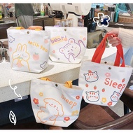 Ready Stock Canvas Mini Tote Bag Korean Bag Day Beg Versatile Messenger Bag Ladies Student Ins Bag Girl New Fashion Bag Small HandBag Korean Tote Bag Canvas Bag Korean Bag For Scho