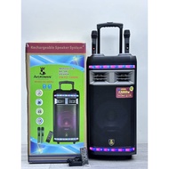 Avcrowns Karaoke CH-126 Wireless Bluetooth Speaker / Rechargeabe / P.M.P.O 10000W / 2 Wireless Microphone