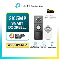 [No1 in SG] TP-Link Smart Doorbell Viewer Long Battery Life Waterproof 3K 5MP Wifi Camera Tapo D235/