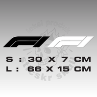 F1 We Race As One Formula One Vinyl Body Decoration Windshield Modified Car Sticker