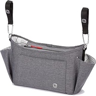 Diono Buggy Buddy XL Universal Stroller Organizer With Cup Holders, Secure Attachment, Zippered Pock