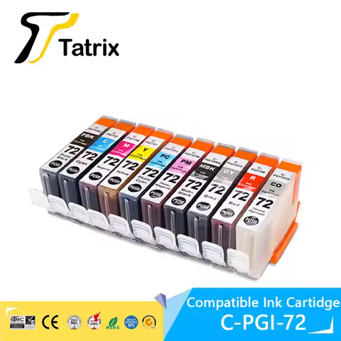 Tatrix PGI72 PGI-72 Color Compatible Printer Ink Cartridge for Canon PIXMA Pro-10 Pro 10 PRO-10S PRO