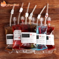 [Serendipity] Halloween Transparent PVC Bag/ Juice Drinks PVC Container Vampire Horror Props Costume Party Supplies Empty Blood Bag