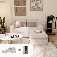 Looms โซฟารุ่น DOLLY สีครีม + ชั้นวางของ รุ่น DYLAN