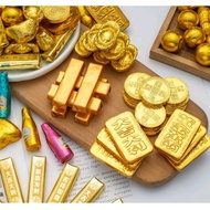 [500g/1kg] Edible Ingot Gold Bar Gold Coins Chocolate Cake Deco 金币元宝巧克力