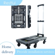 Trolley Adjustable Integrated Folding Cart Trolley Silent Wheel Trolley Cart