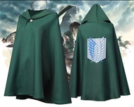พร้อมส่ง เสื้อคลุมเด็กไททัน ผ้าคลุมผ่าพิภพไททัน เสื้อคลุมทีมสำรวจ attack on titan