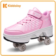 birthday gift  gift for kids Genuine Four-Wheel Transformable Heelys for Men, Women and Kids, Boys a