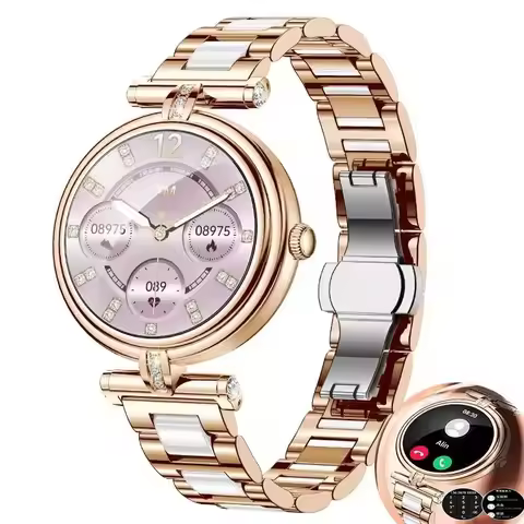 AK62 Smart Watch Women 1.09 Inch HD Screen Custom Watch Face Sports Fitness Tracker Bluetooth Call L