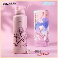 Mr Ric Sakura Spring Blossom Series Hydration Flask Vacuum Flask Spout Lid Wide Mouth Insulated ◨ ✌