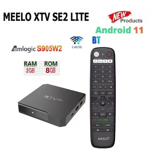 Meelo Plus XTV SE2 Lite TV BOX Android 11 Amlogic S905W2 4K 2G RAM 8G ROM BT My1tv vs xtv air