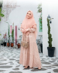 gamis syari rayna dress gamis dewasa by attin - peach xxl