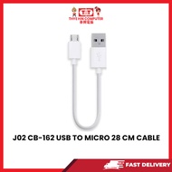 J02 CB-162 USB TO MICRO 28 CM CABLE