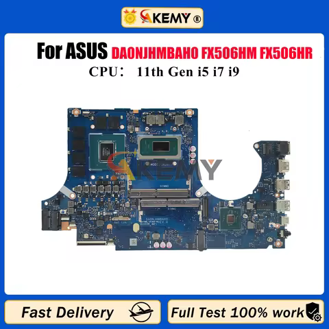 DA0NJHMBAH0 Laptop Motherboard For ASUS TUF Gaming FX506H FX506HM FX506HR Mainboard W/ 11th Gen i5 i