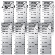 Metal Sheet Thickness Gauge, 8 Pack Stainless Steel Wire Gauge Size Inspection Tool Welding Tool Acc