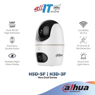 Dahua Hero Dual D1 H5D-5F | H3D-3F Indoor Wi-Fi Dual-Lens Pan & Tilt Security Camera