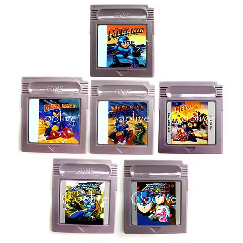 Grey Shell Megaman Mega Man Xtreme 1 2 Series Video Game Memory Cartridge Card for 16 Bit Console Ac