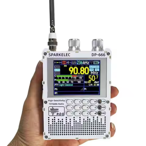 D08B Advanced TEF6686 DSP Tuner Radio Long Hour Play Car Grade TEF6686 Chip