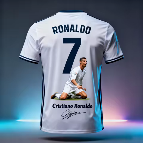 2026 Ronaldo #7 3D Print Soccer Training T-shirt Unisex Comfortable Casual Sportswear Boys Girls Men