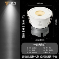 Focused Beam Spotlight Embedded Restaurant Entrance Anti-glare Ceiling Light Light Beam Angle 3 Degr