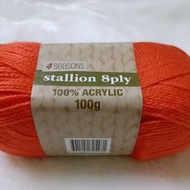 100% STALLION 8 PLY ACRYLIC YARN