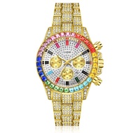 Lvpai Brand Men Women Watches Iced Out Diamond Hip Hop Luxury Large Dial Calendar Quartz Wrist Watch