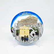 Athens Greek Embossed Plate