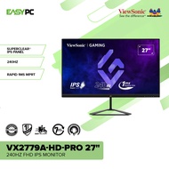 EasyPC | ViewSonic VX2779A-HD-PRO 27" FHD 240Hz IPS Gaming Monitor with HDR10