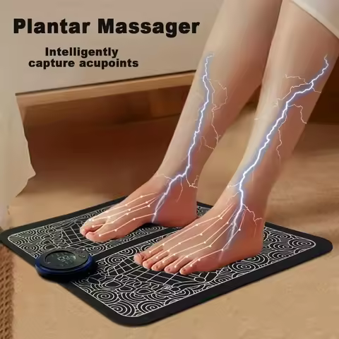 EMS Microcurrent Massage Foot Massager Pad Feet Muscle Stimulator Improve Blood Circulation Relieve 