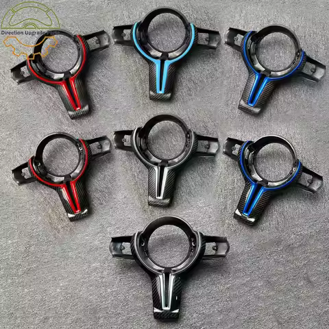 Carbon Fiber Car Steering Wheel Cover Trim for BMW M2 M3 M4 M5 M6 X5M X6M F87 F80 F82 F83 F06 F10 F1
