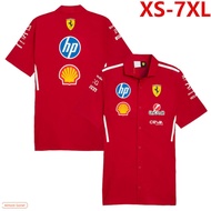 2026 New F1 Unisex Short Sleeve Polo Shirt + F1 Ferrari Racing Team Jersey