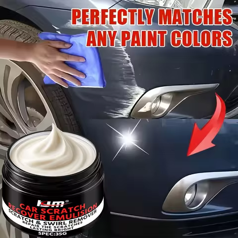 KJM Car Scratch Remover Cream 35g Easy Paint Repair Solution for Minor Scratches And Swirls Universa