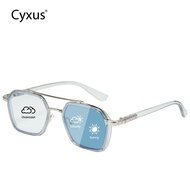 Cyxus anti-blue light photochromic Business neutral style computer reading glasses 8260