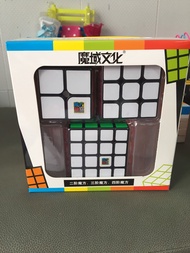 Combo 3 Rubik Moyu (2x2 3x3 4x4 ) Rubik Giáo dục Phát triển kỹ năng ( Tặng 3 chân đế Rubik )