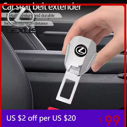 Interior Mouldings Car Emblem Seat Belt Clip Extender Accessories For Lexus F SPORT RX300 IS200 IS25