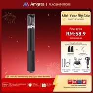 Amgras Tripod X02 Selfie Stick Tripod Phone Tripod Anti-Shake Portable Stand Retractable 1640mm Blue