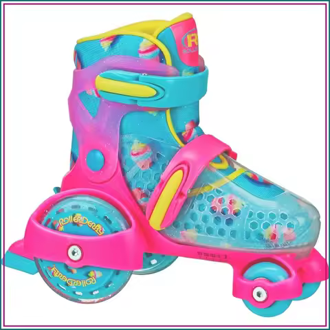 Adjustable Roller Skates for Kids, 4 Size Options, Safe & Comfortable