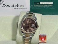 二手 Rolex Datejust 116201 Chocolate Floral Full Set, 二手, 亂碼, 停產, 齊格 - 28watches