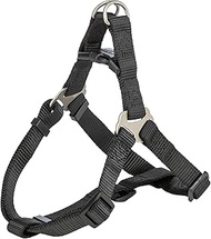 TRIXIE Premium One Touch 204501 Harness Size M: Chest Circumference 50-65 cm/20 mm in Black - Easy t