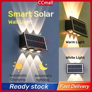 Solar Wall Light 6 LED Sensor Lampu Solar Outdoor Waterproof Lighting Bright/Dim Light Two Mode Sola